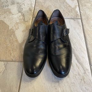 Robert David black calfskin monk strap dress shoes